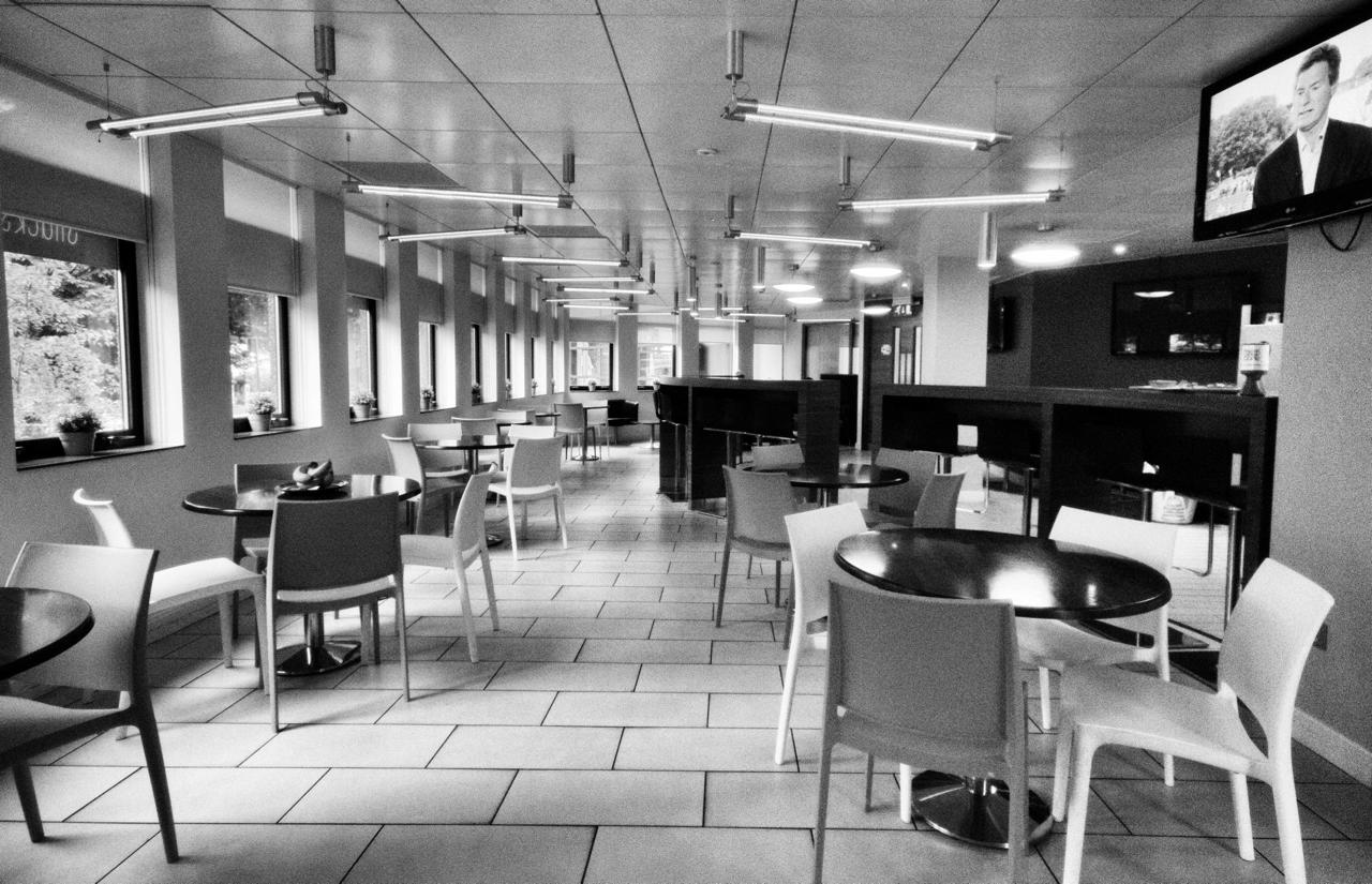 Inside Cegin Café, the dining room at Transport House on Cathedral Road