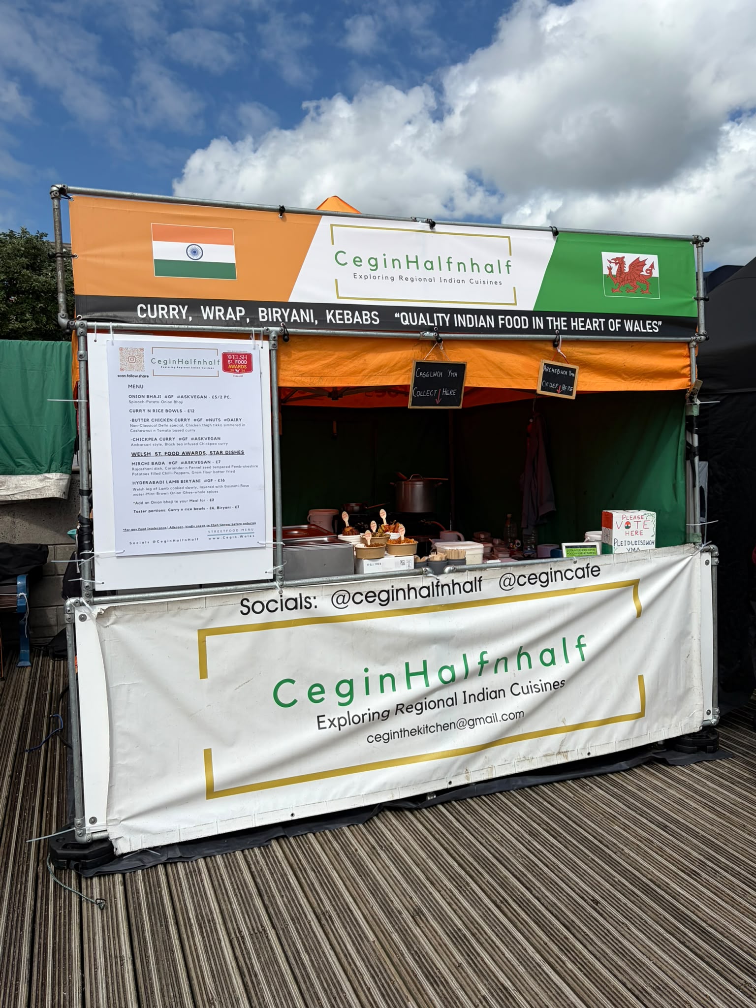 The Cegin Halfnhalf street-food stall, Welsh Street Food Awards champions 2026